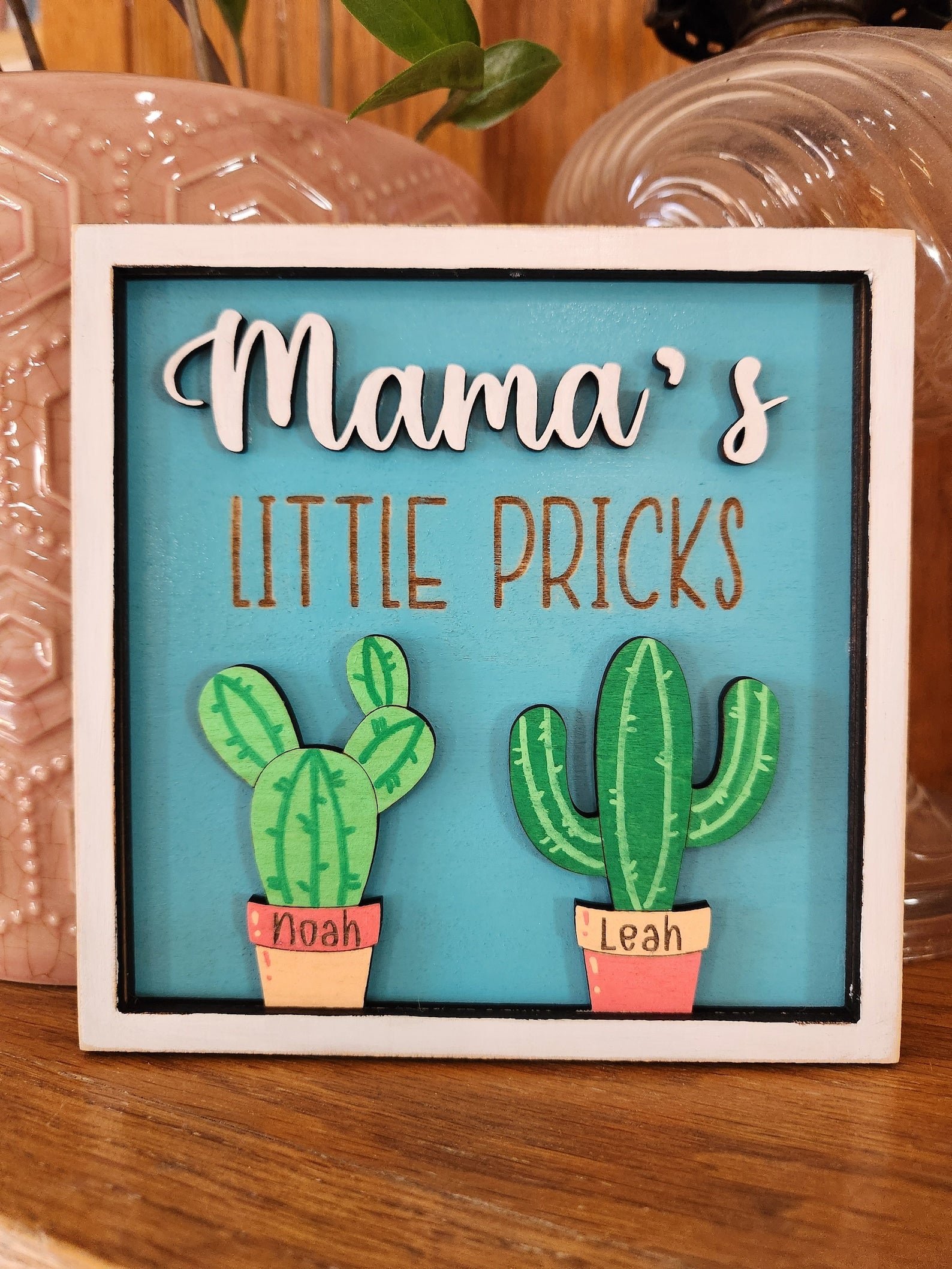 Mama’s Little Pricks Wood Sign, Custom Wood Sign, Mother's Day Gift, Gift For Mom