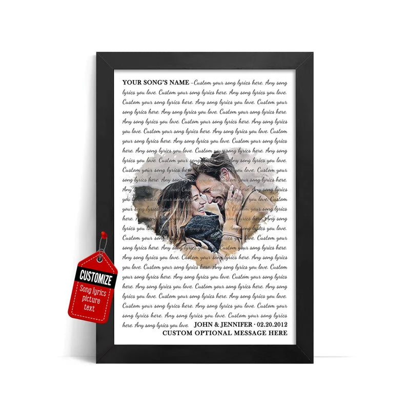 Love Anniversary Custom Song Lyrics, Anniversary Gifts For Her