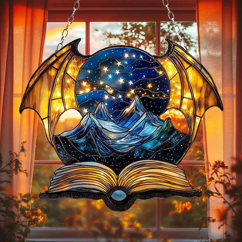 Night Court Window Hanging Acrylic Suncatcher Ornament, Bookish Gift, Book Reader Gift