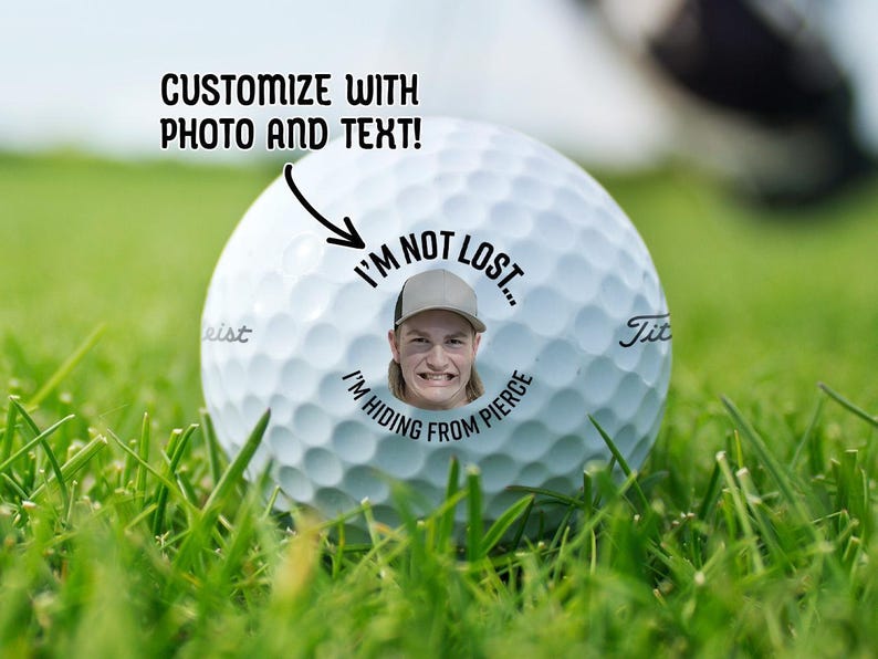 I'm Not Lost I'm Hiding From Hunter Custom Funny Golf Balls, Gift For Golfer