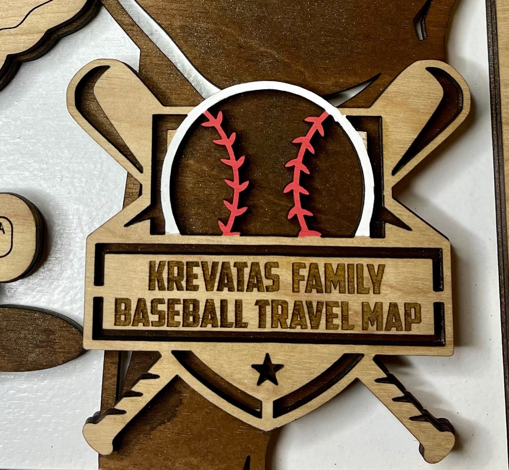 Baseball Stadium Tracker Baseball Stadium Scratch Off Map: Ballpark ...