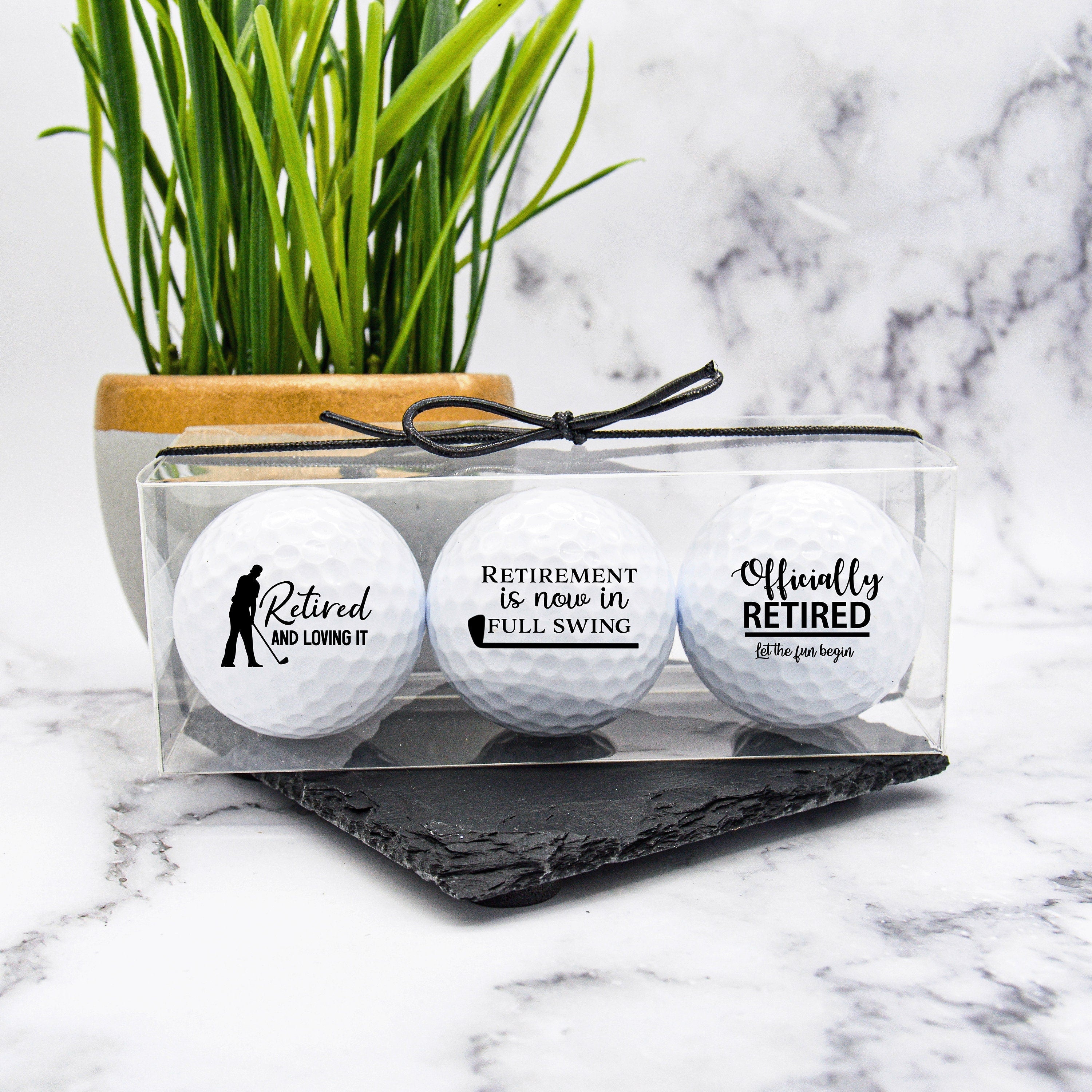 Retired And Loving It Golf Balls, Custom Golf Balls, Gift For Golfer