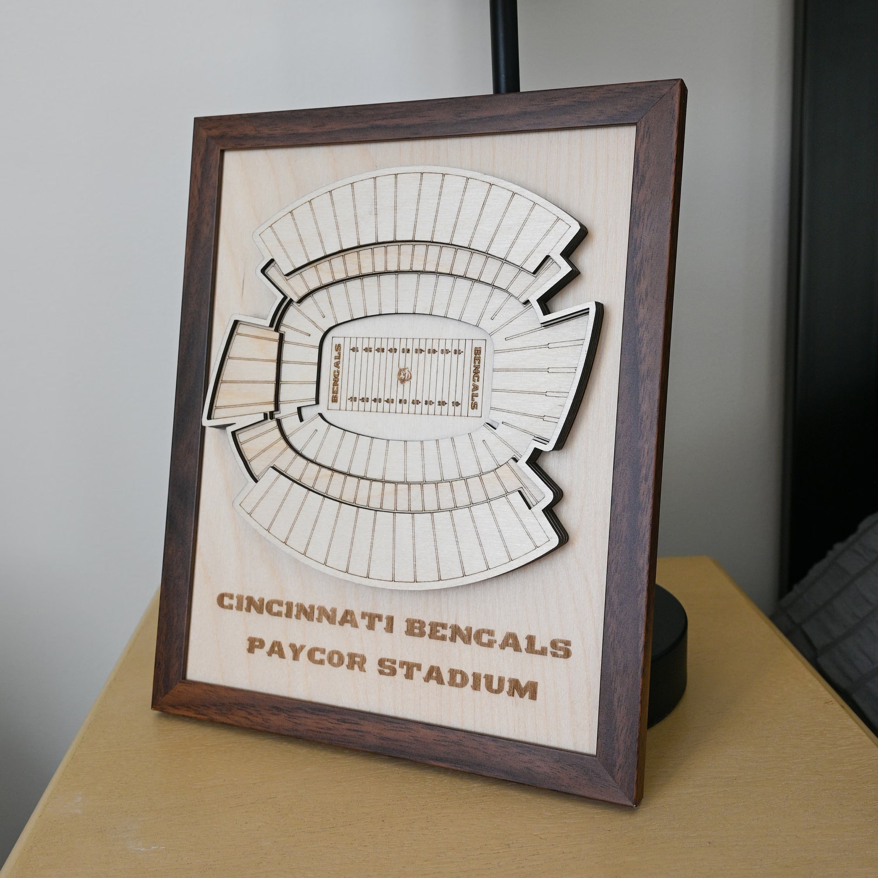 Custom Stadium Wooden Plaque, Sports Stadium Wood Art, Gift For Sports Fan