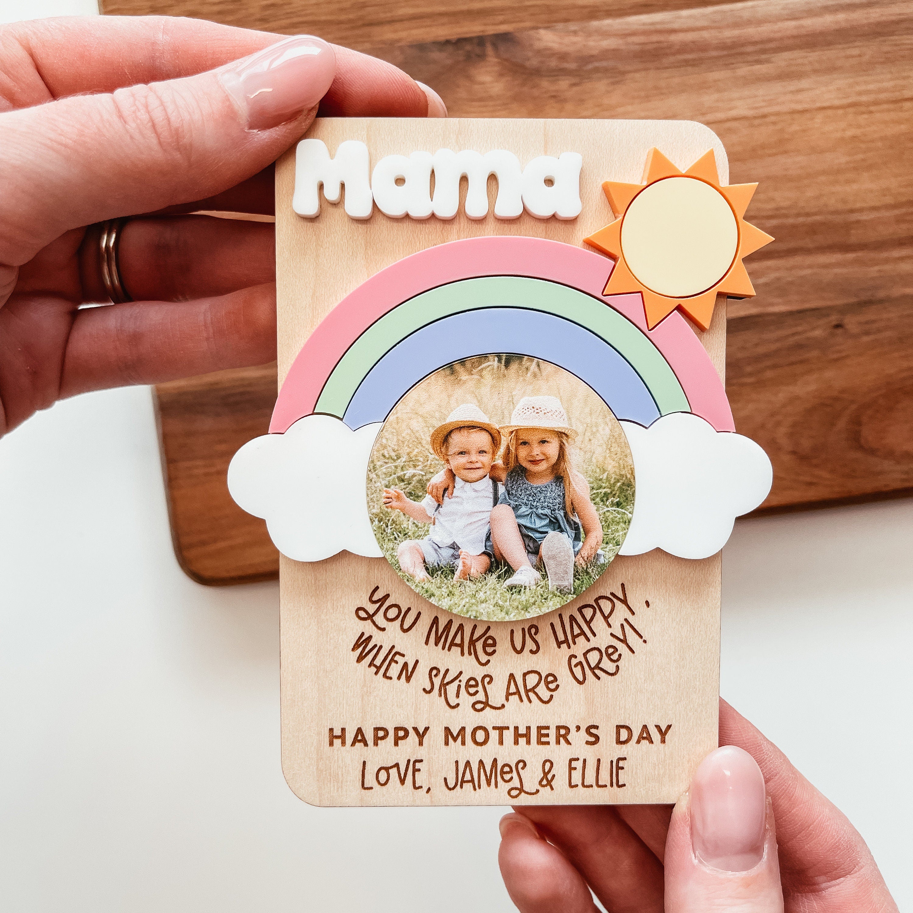 Best Mama Ever Custom Fridge Photo Magnet, Mother's Day Gift, Gifts For Mom