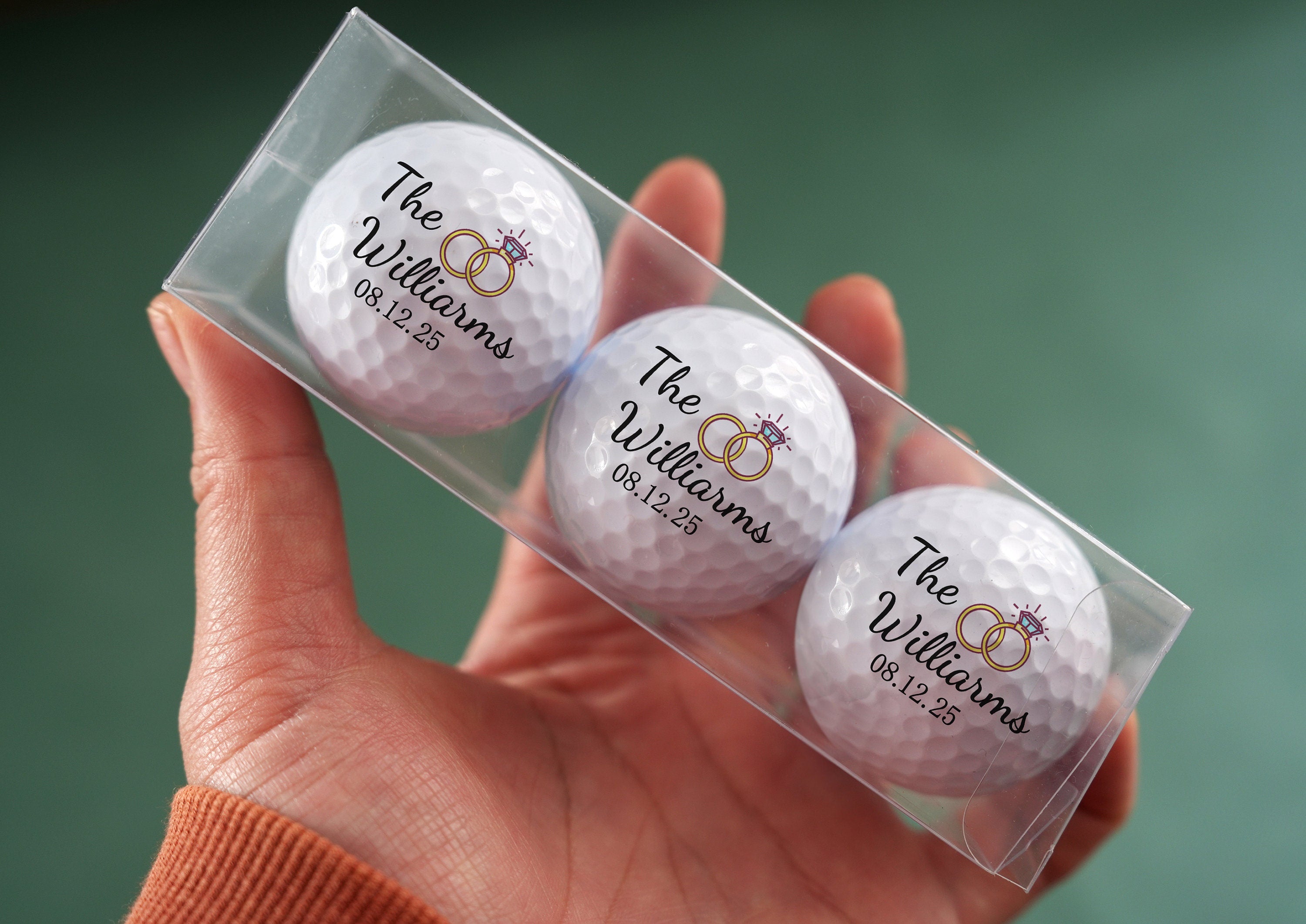 Wedding Favor Golf Balls, Wedding Gift Ideas, Gift For Golfer