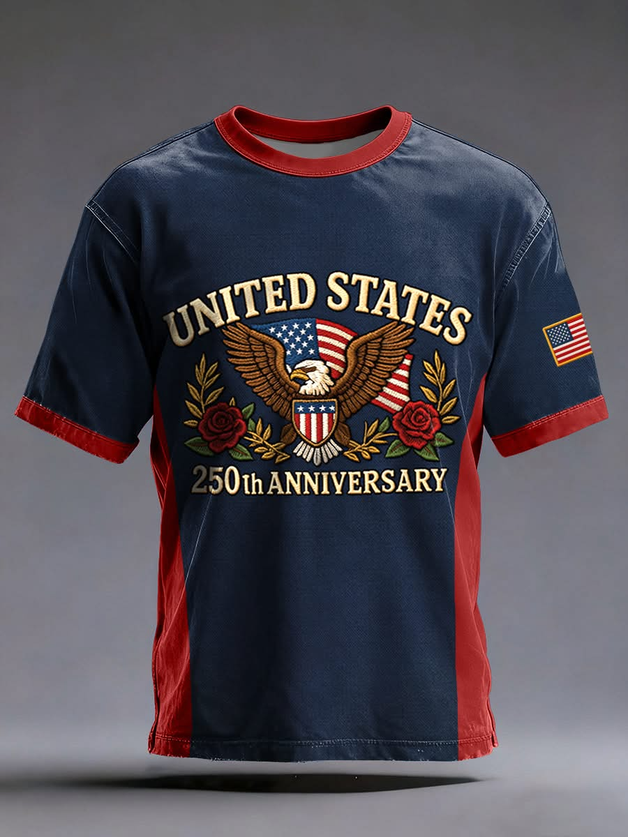United State 250th Anniversary Floral Eagle T-Shirt, 1776–2026 USA Patriotic Tee, Independence Day Shirt