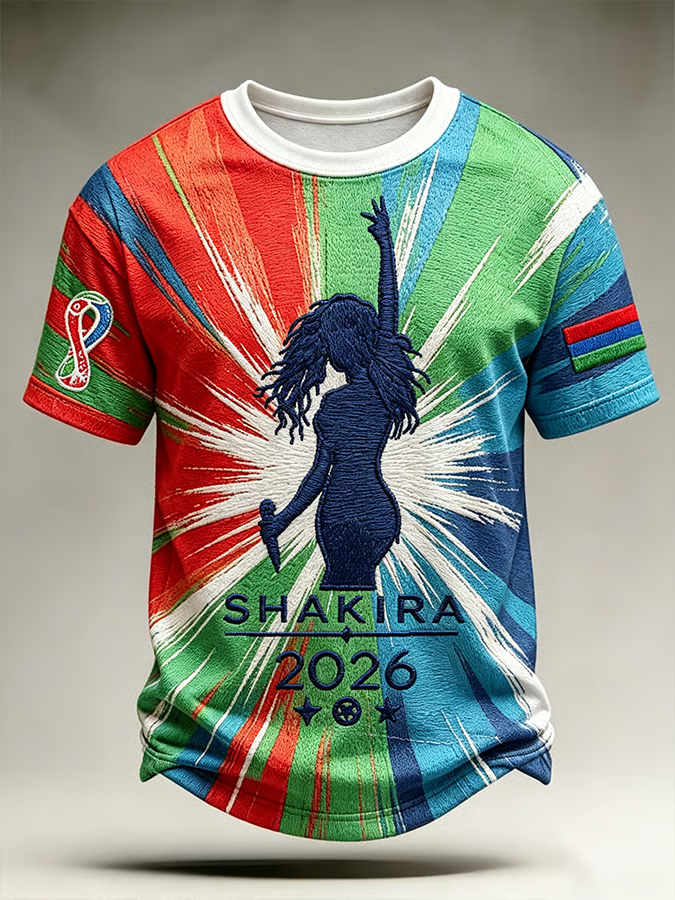 Football Theme Song Men's V-Neck T-Shirts, We Are 26 Soccer Shirt, Football Lover Print Polo