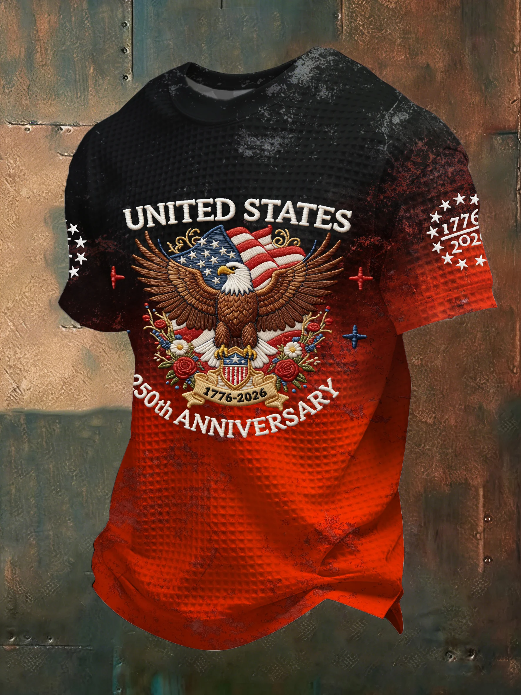 US 250th Anniversary Eagle Wings T-Shirt, 1776–2026 USA Patriotic Tee, Independence Day Shirt