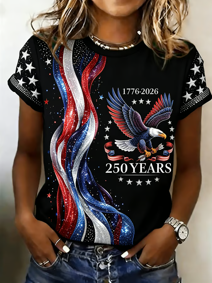 America 250th Anniversary Years Shirt, 1776–2026 USA Shirt, 4th Of July Shirt, Patriotic Womens Tee