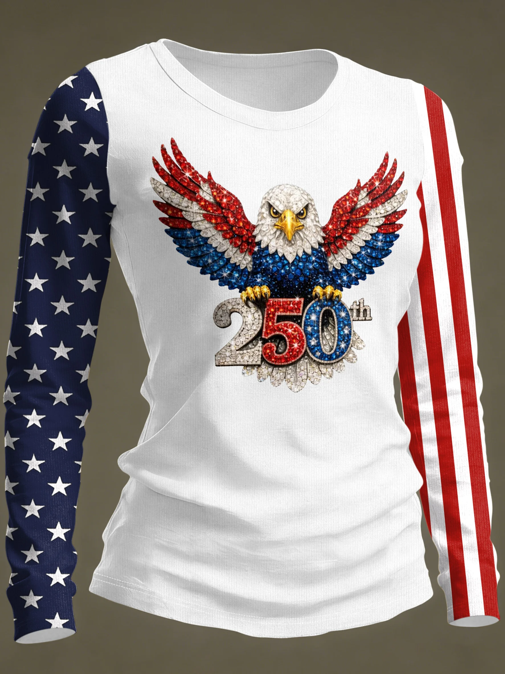 250 Years of America Eagle Long Sleeve Shirt, USA 250th Anniversary Shirt, 4th Of July Shirt