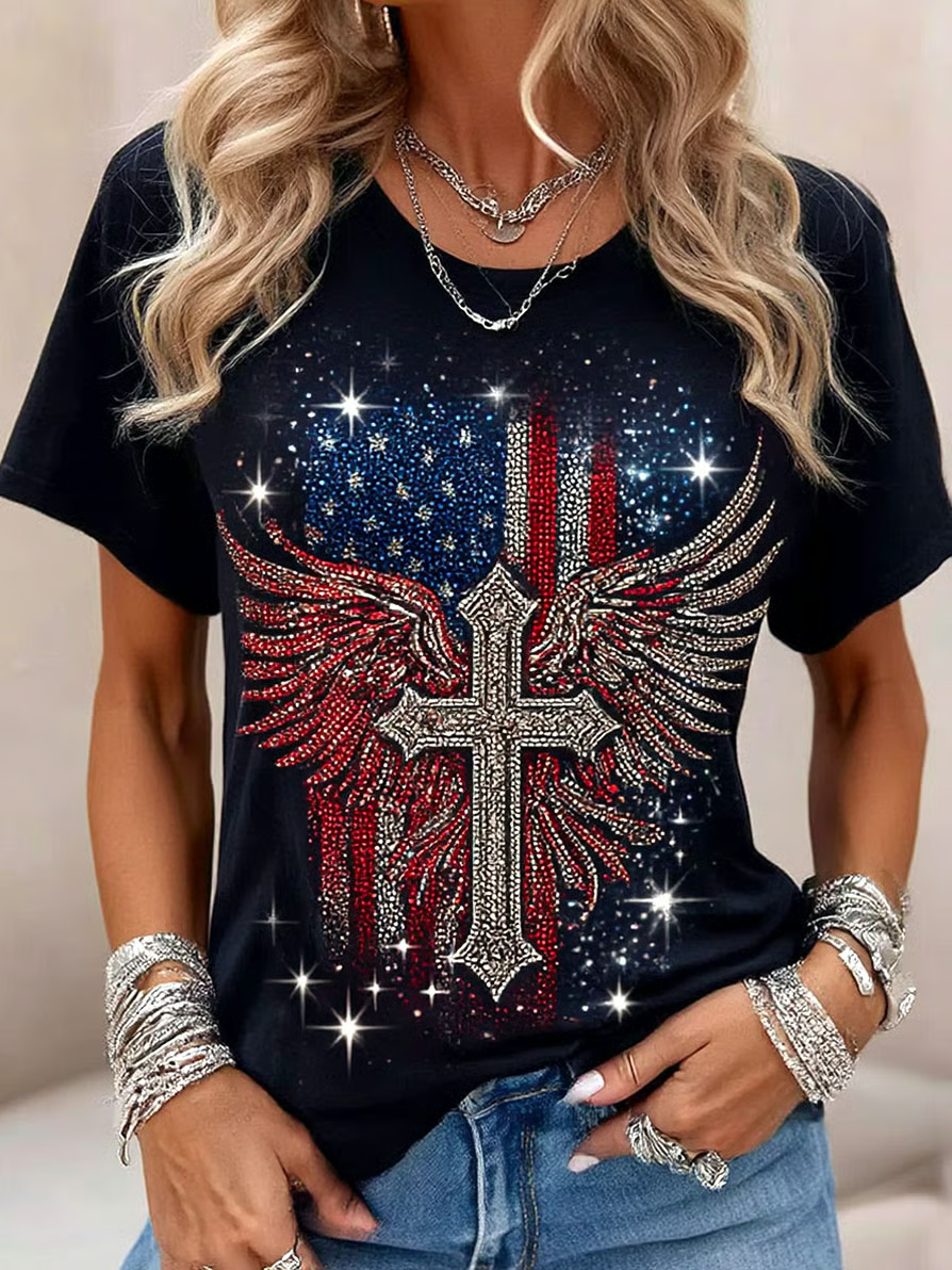 America Cross Faith 250th Anniversary Years Shirt, 1776–2026 USA Shirt, Christian Patriotic Tee