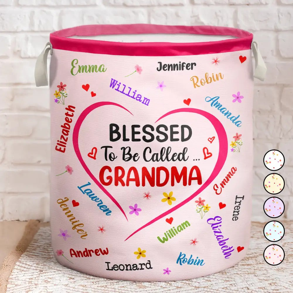 Blessed To Be Called Grandma Basket Laundry Gifts, Housewarming Gift Ideas, Mother's Day Presents
