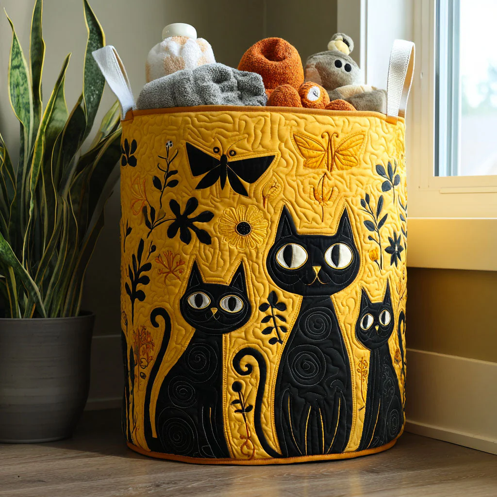 The Cat Crowded With Butterfly Laundry Basket Laundry Gifts, Housewarming Gift Ideas, Mother's Day Gifts