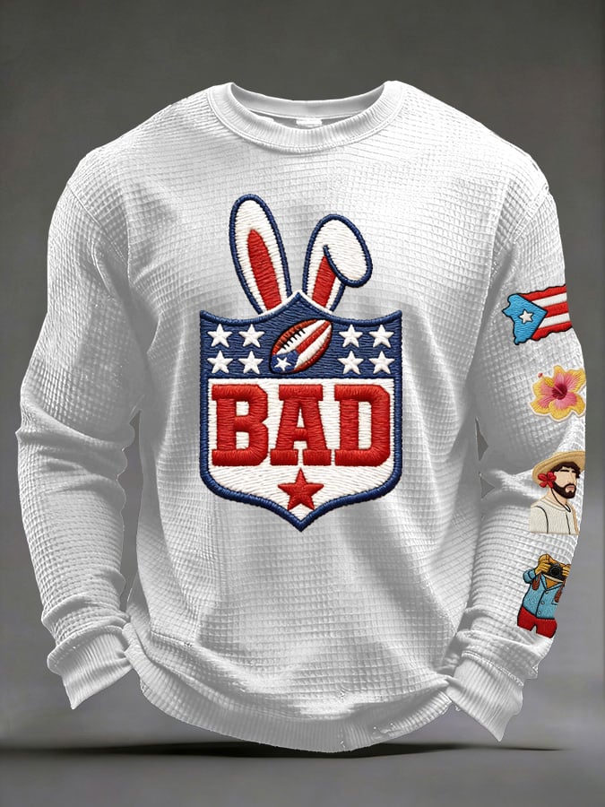 Bunny Benito Bowl Football Theme Big Game Bad Game Puerto Rico Print Football Tee, Game Day Bunny Shirt