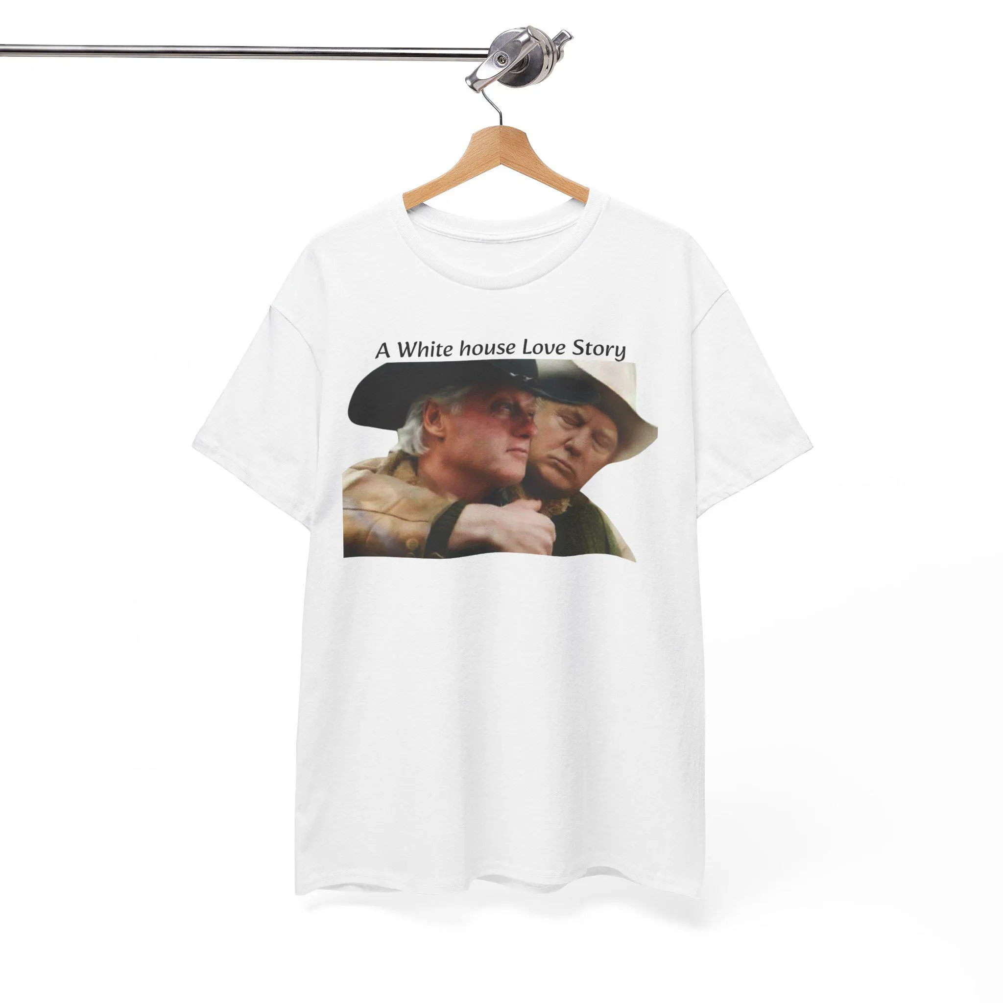 A White House Love Story Christmas Trending Meme Shirt, Satirical Portrait Donica Funny Tee