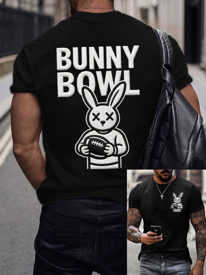 Bunny Bowl Benito Bowl Football Theme LX Big Game Football Tee, LX Super Bad Game Day Bunny Shirt