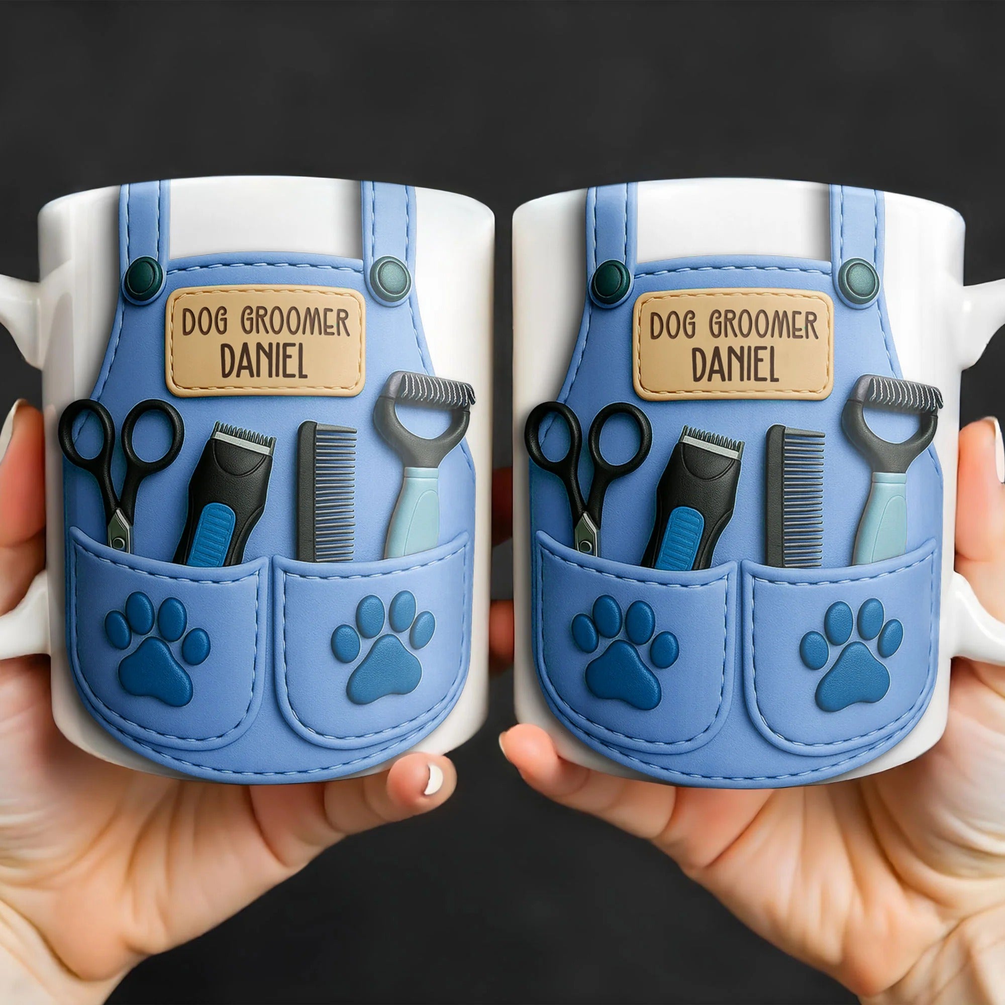 Dog Groomer Professionally Custom Mug, Coffee Mug, Gift For Pet Lovers, Personalized Mugs