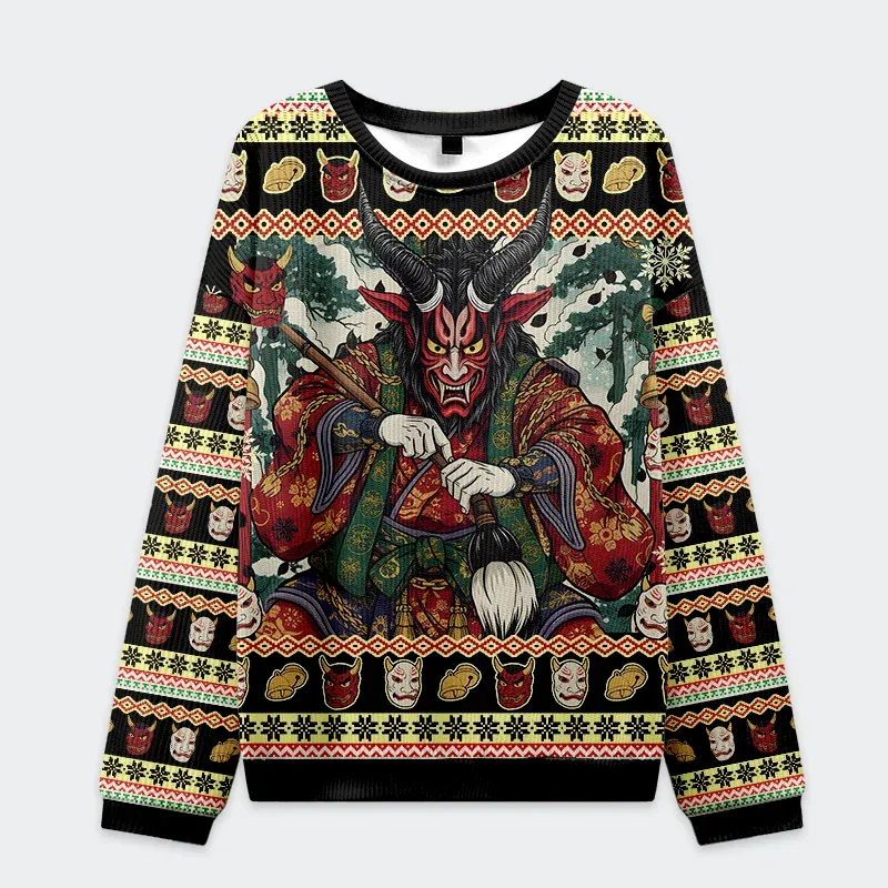 Japanese Monster Funny Ugly Sweater, Ugly Xmas Sweater, Christmas Ugly Sweatshirt