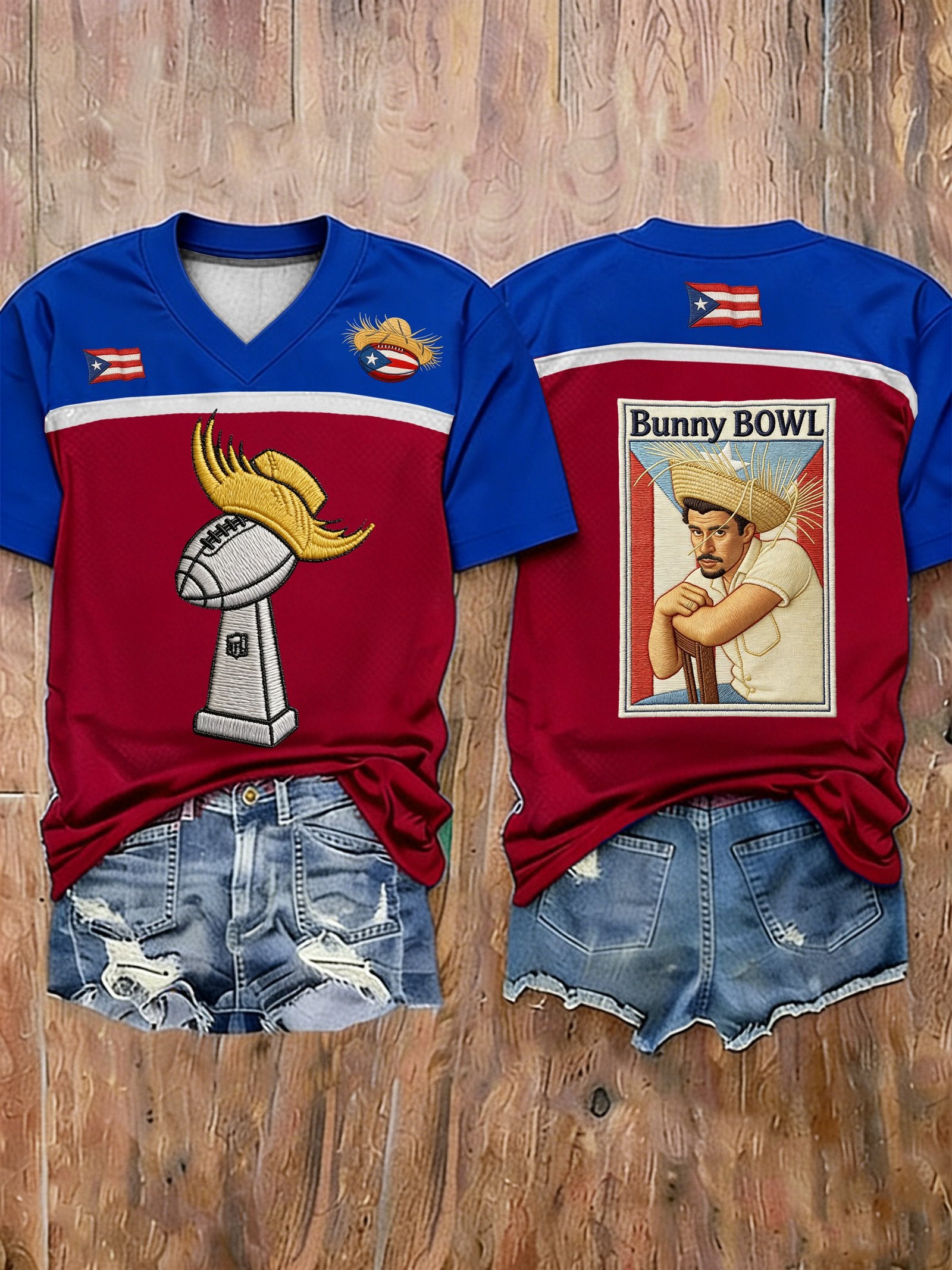 Bunny Bowl The Benito Bowl Football Theme Big Game Football Tee, Game Day Bunny Shirt