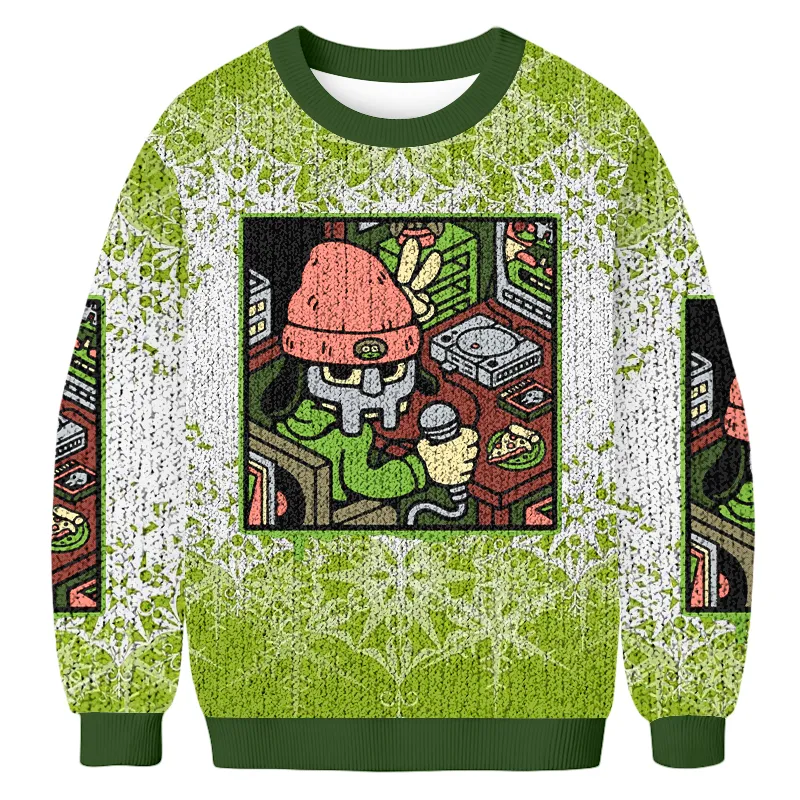 MF DOOM Funny Ugly Sweater, Ugly Xmas Sweater, Christmas Ugly Sweatshirt