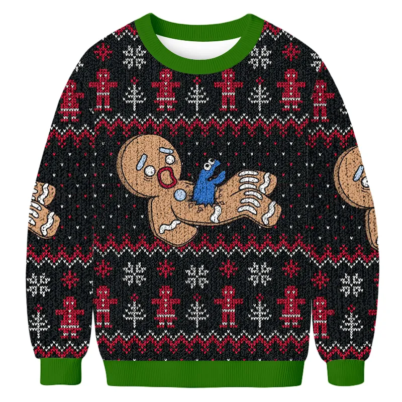 Cookie Man Funny Ugly Sweater, Ugly Xmas Sweater, Christmas Ugly Sweatshirt