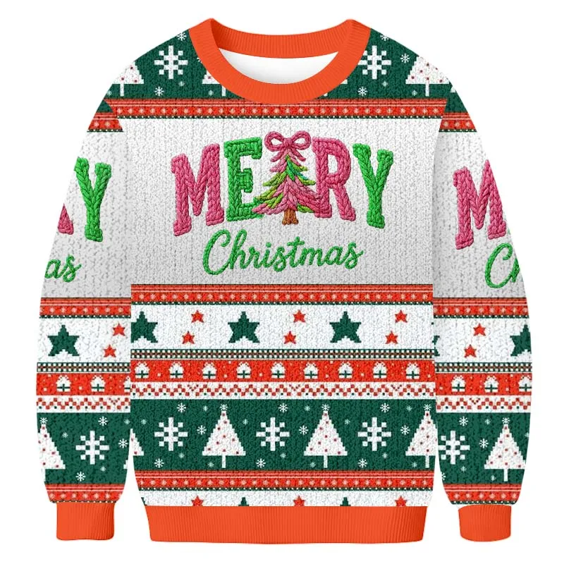 Merry Christmas Tree Funny Ugly Sweater, Ugly Xmas Sweater, Christmas Ugly Sweatshirt