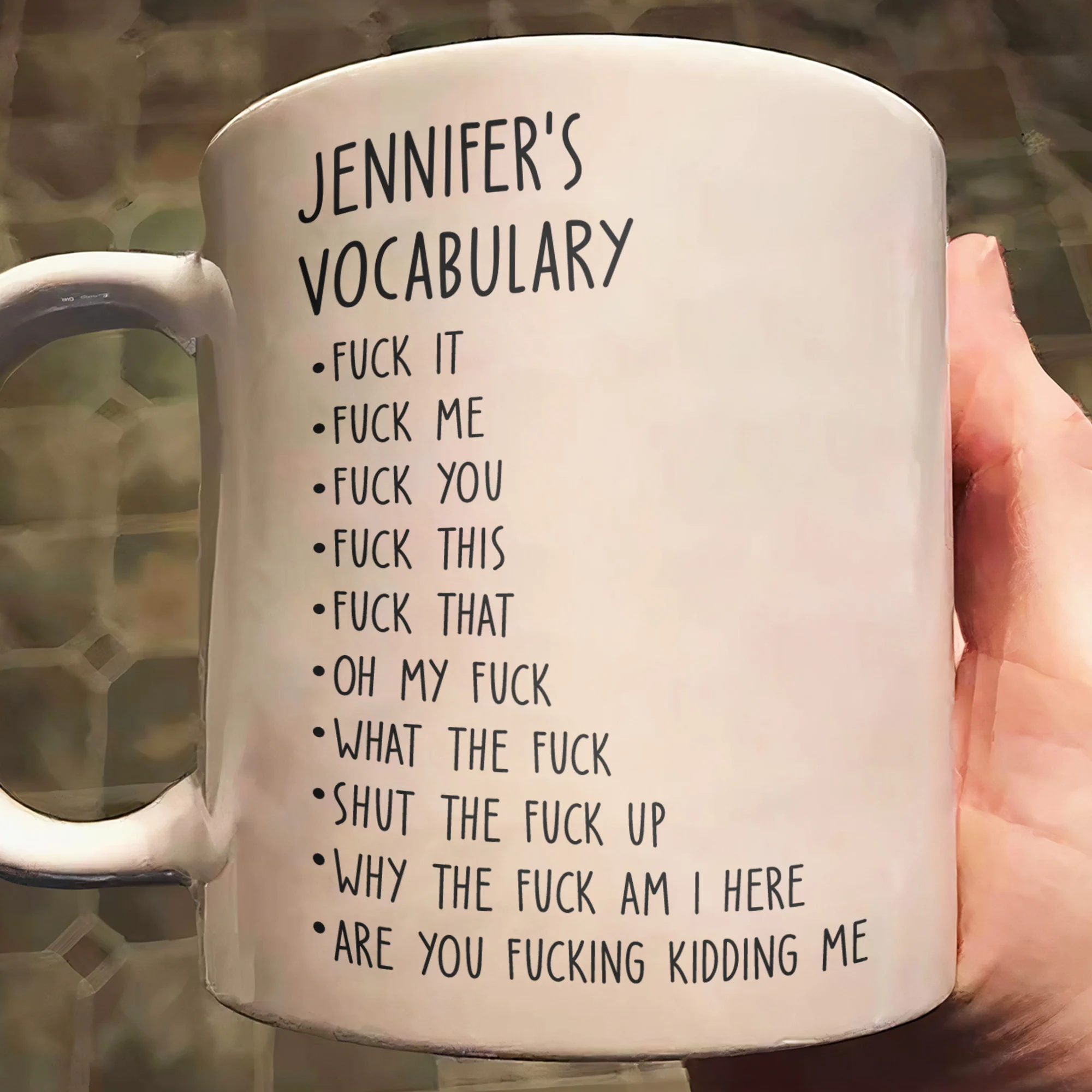 Funny Mug Custom Job Title Coffee Mug, Fun Gifts For Coworker, Friends, Boss, Nurse