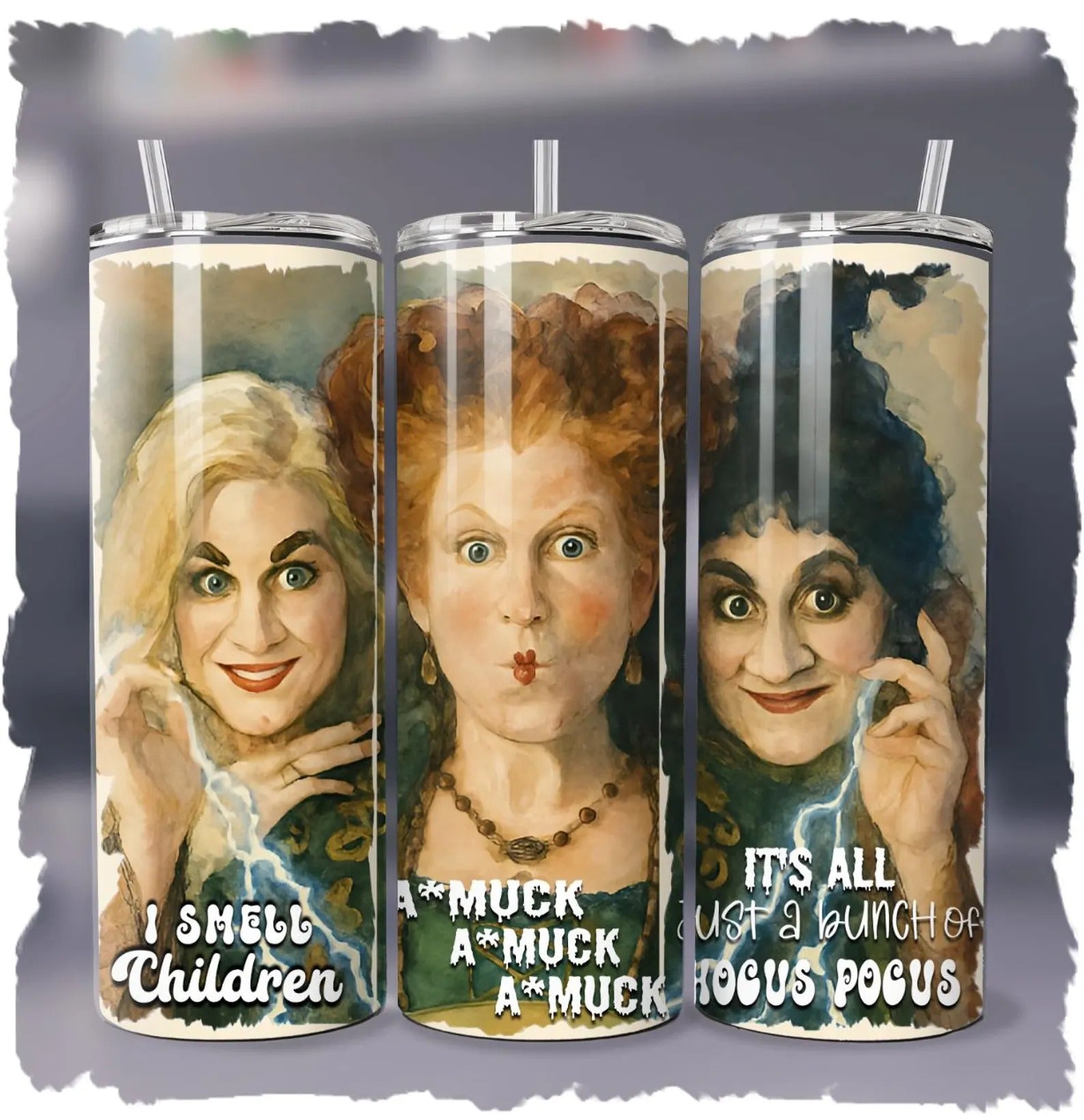 Hocus Pocus Witches 20oz 30oz Tumbler, Funny Witch Halloween Costumes, Halloween Gifts