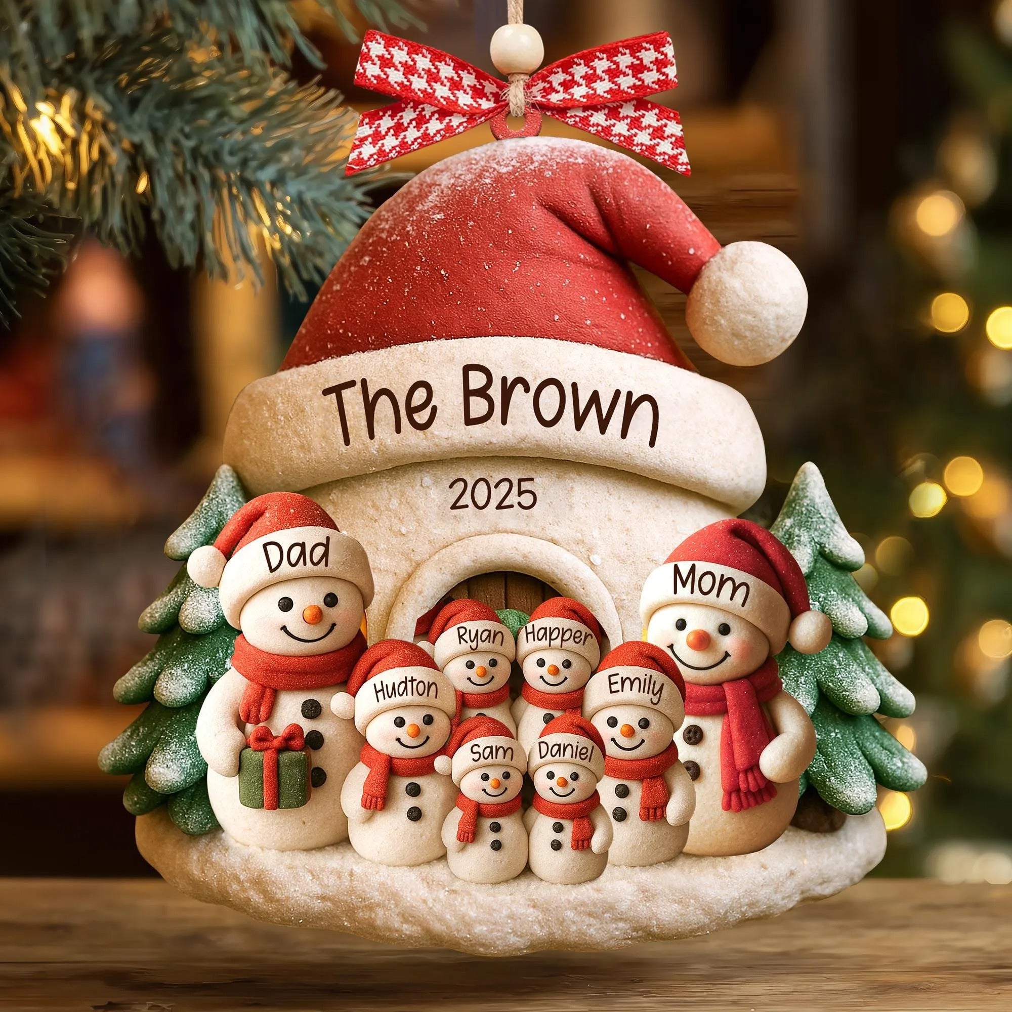 Snowman Ornament, Ornament Gift Idea, Christmas Tree Decoration, Acrylic Ornament, Christmas Ornament