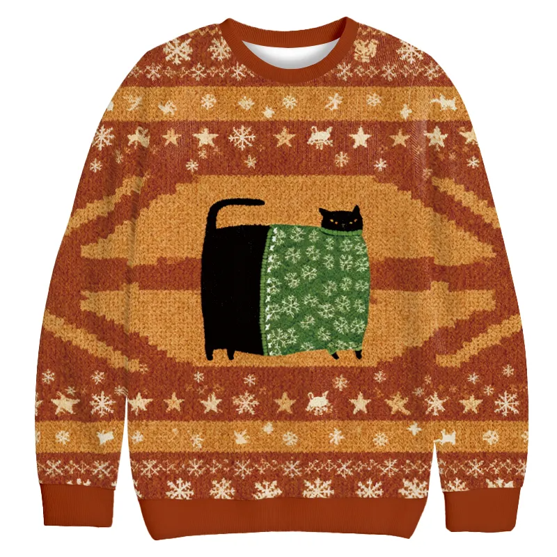 Chonky Cat Meme Ugly Sweater, Funny Ugly Christmas Sweater, Christmas Ugly Sweatshirt