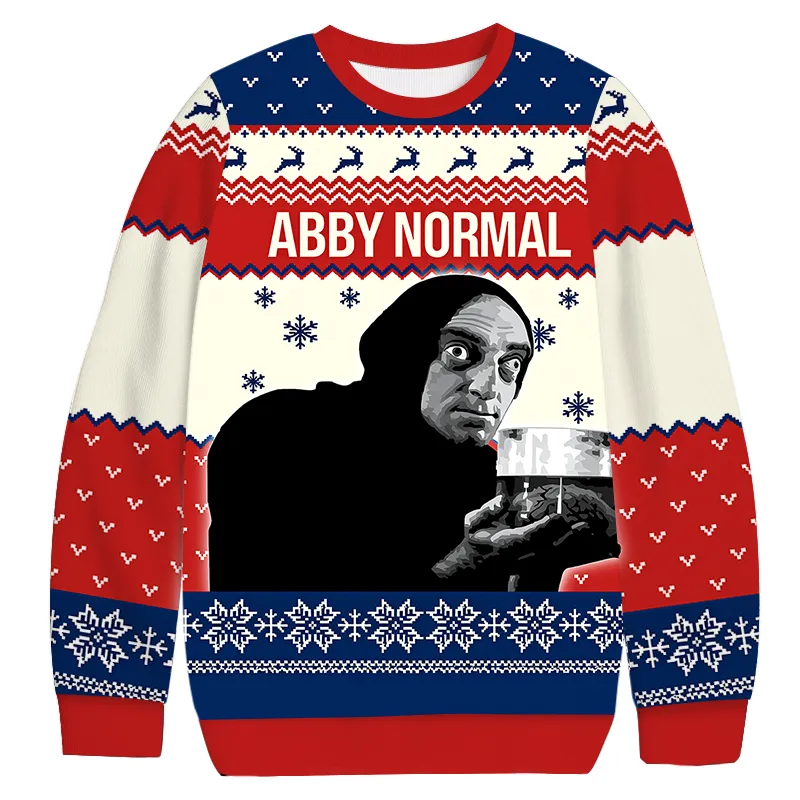 Abby Normal Young Frankenstein Ugly Sweater, Funny Christmas Ugly Sweatshirt