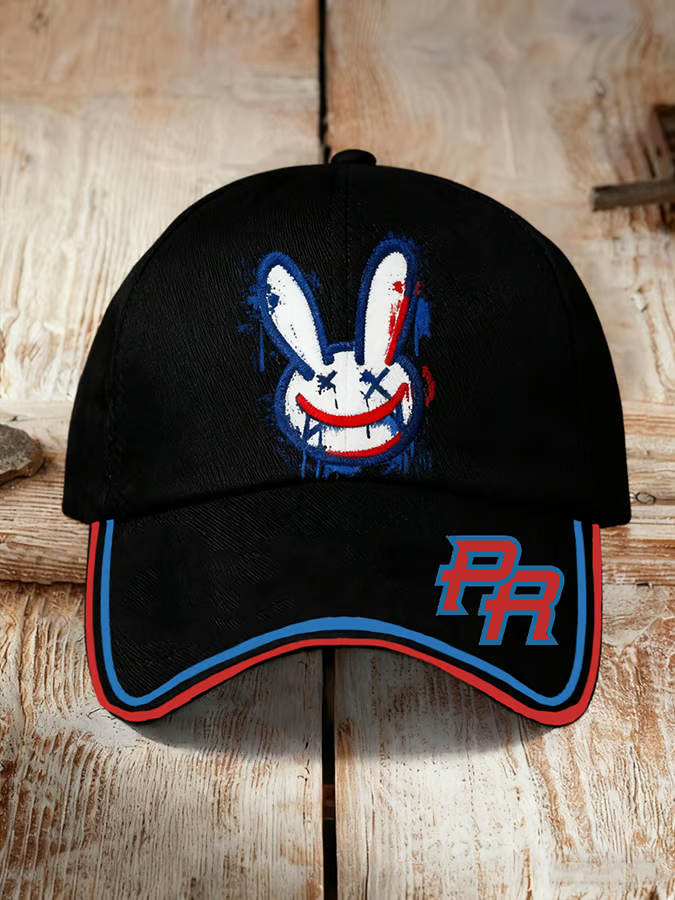 Here For The Benito Bowl Black Hat, Puerto Rico Flag Printed Hat Benito Bowl 2026 Baseball Hat Cap