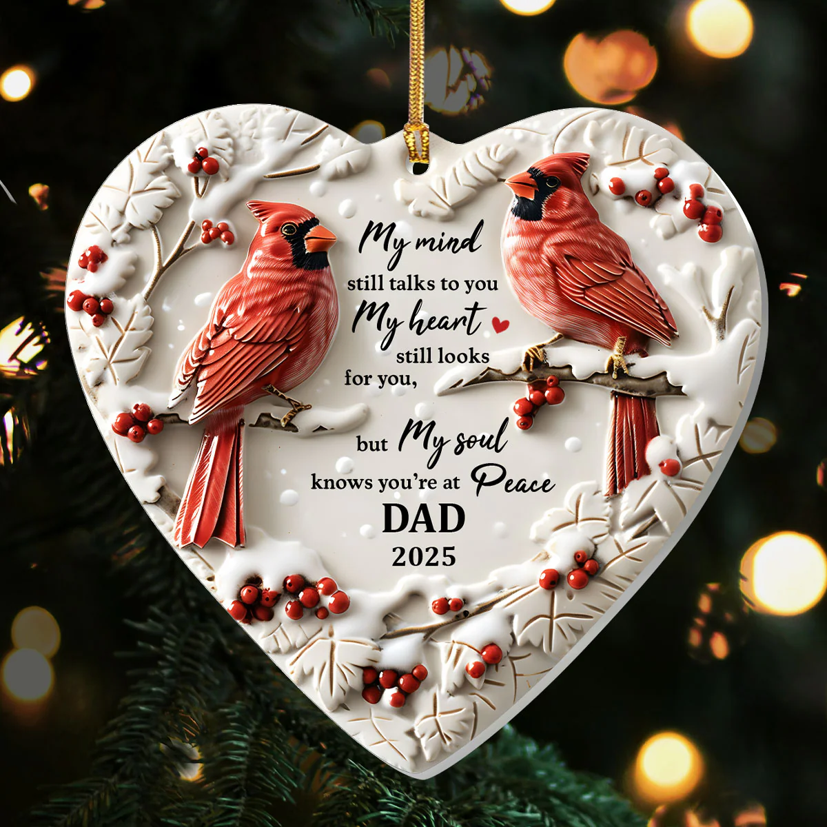 My Soul Knows You Are At Peace In Memory Ornaments, Memorial Christmas Ornament, Xmas Decor