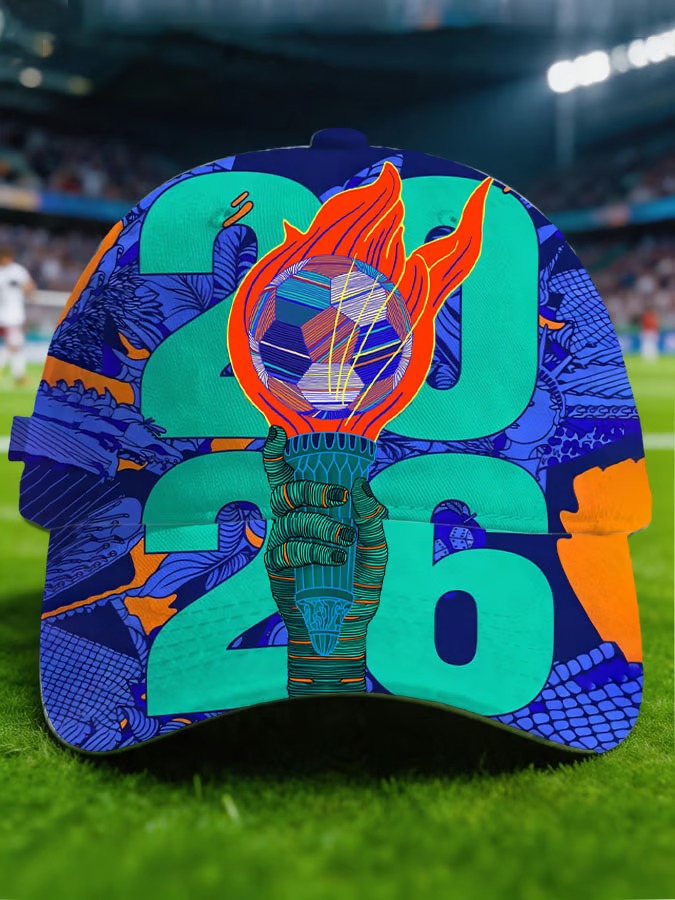 Statue Of Liberty's Torch Retro Print Baseball Cap, Soccer Fans Caps Unisex Adjustable Cap