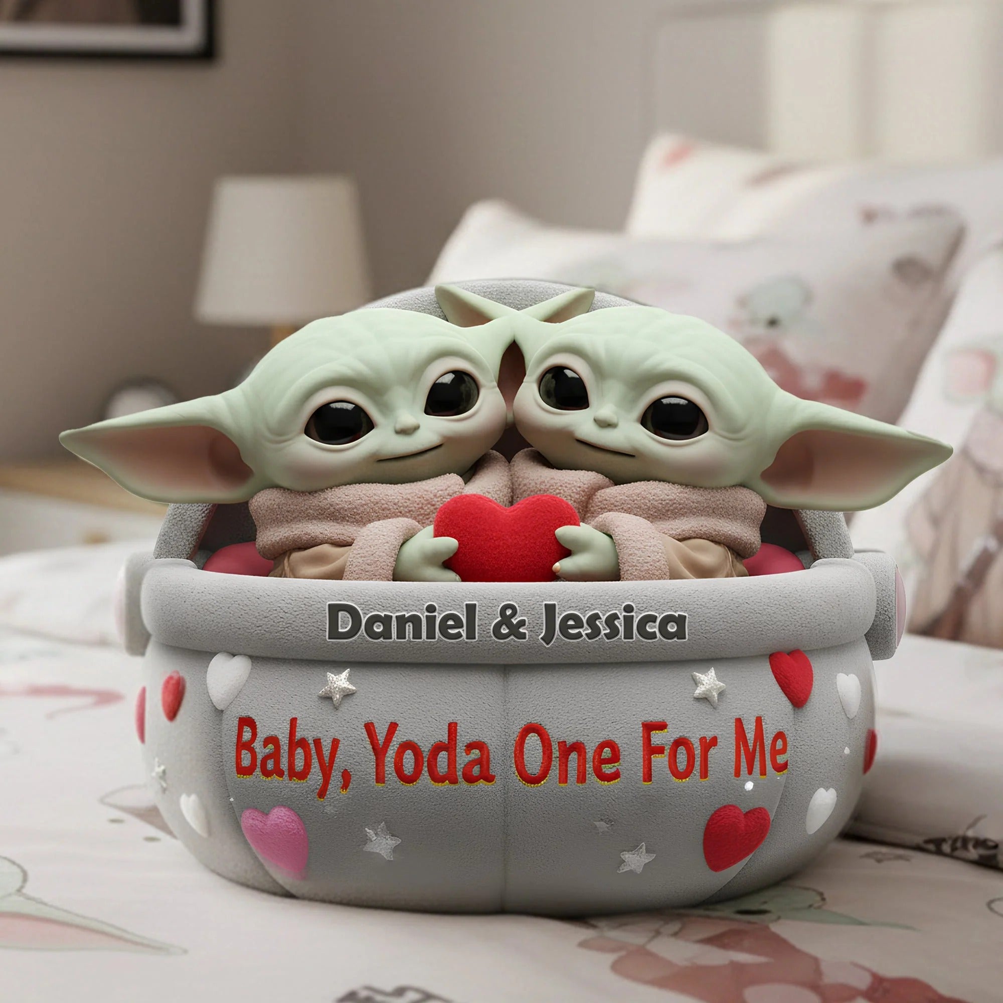 You Are The One For Me Custom Shaped Pillow, Sci-Fi Character Personalized Valentines Gift