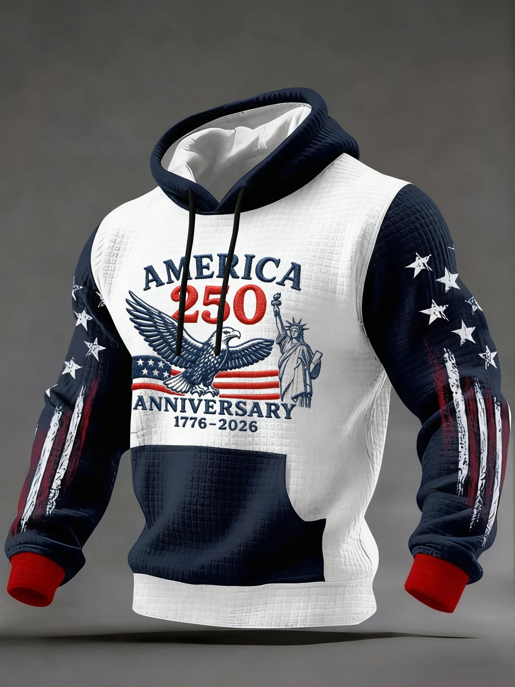 America 250th Anniversary 1776-2026 Hoodie, Independence Day Apparel, Hooded Jumper 4th Of July Gift