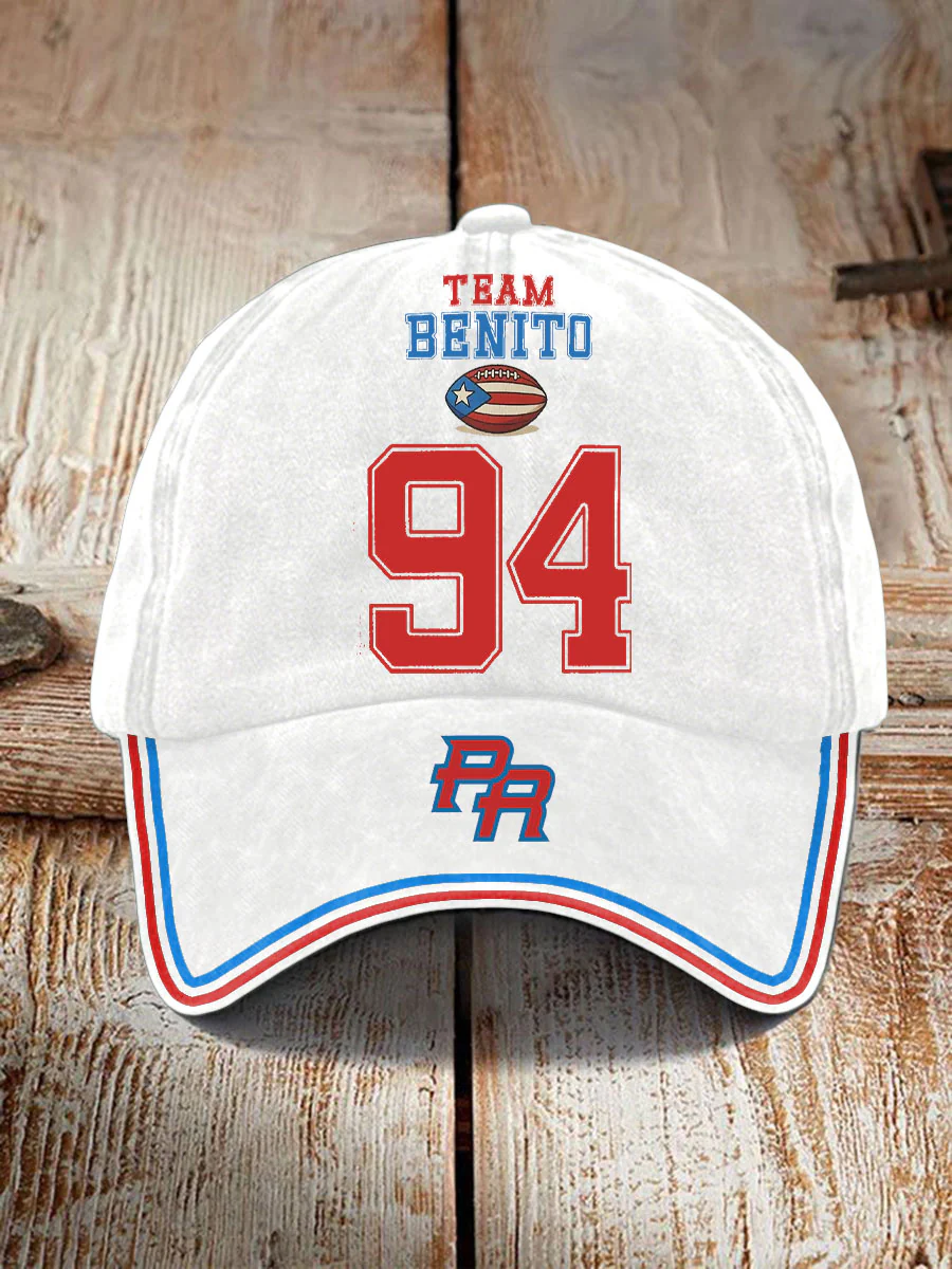 Puerto Rico Unisex Bunny Football Music Lover Printed Hat, Printed Baseball Cap, Mens Dad Hat