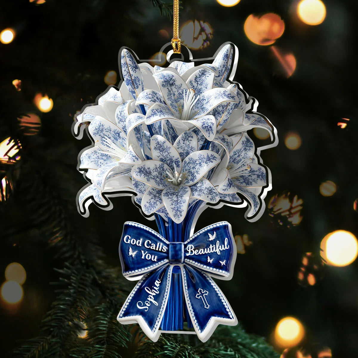 God Calls You Beautiful Ornament, Christian Spiritual Gifts, Christian Christmas Decorations, Catholic Gift