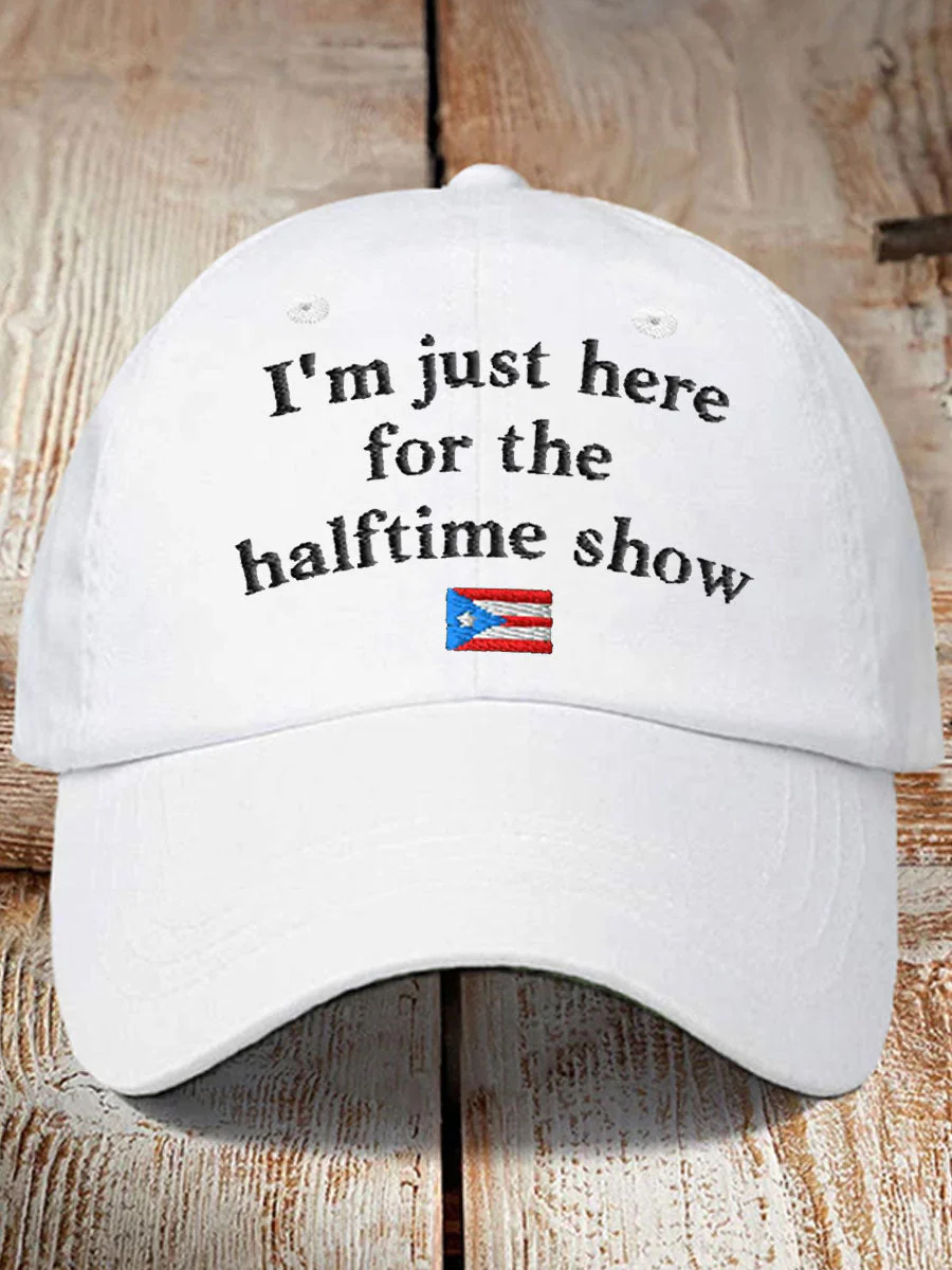 Puerto Rico Flag Halftime Bad Bunny Football Music Lover Printed Hat, Mens Dad Hat Baseball Hat Cap