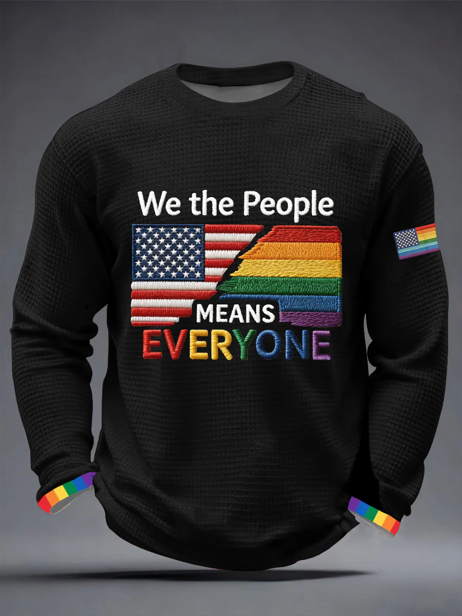We The People Means Everyone Rainbow Pride LGBTQIA Clothing Unisex T-shirt Gay Pride Shirt