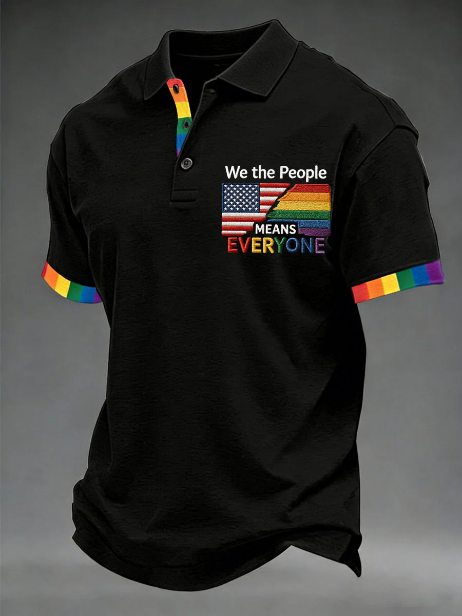 We The People Means Everyone Gay Pride Flag LGBTQIA Unisex T-shirt Gay Pride Apparel