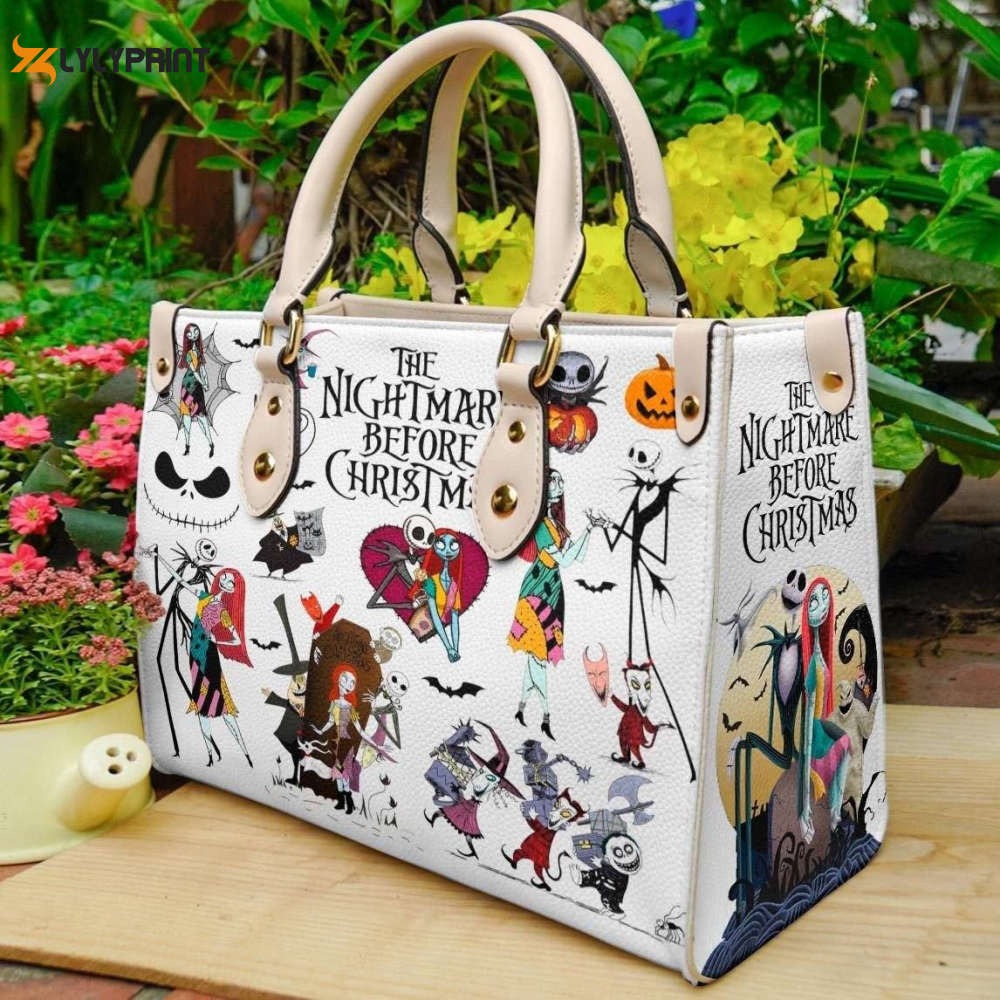 The Nightmare Before Christmas Leather Handbag, Halloween Gift