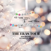 It Was Rare, I Was The Eras Tour Personalized Christmas Acrylic Ornament, Gift For Swifties