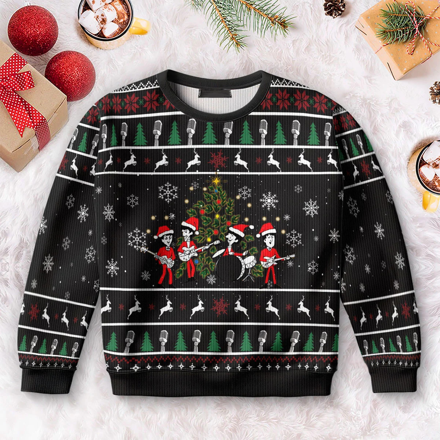 Funny Christmas Ugly Sweater, Gift Ideas For Music Lovers