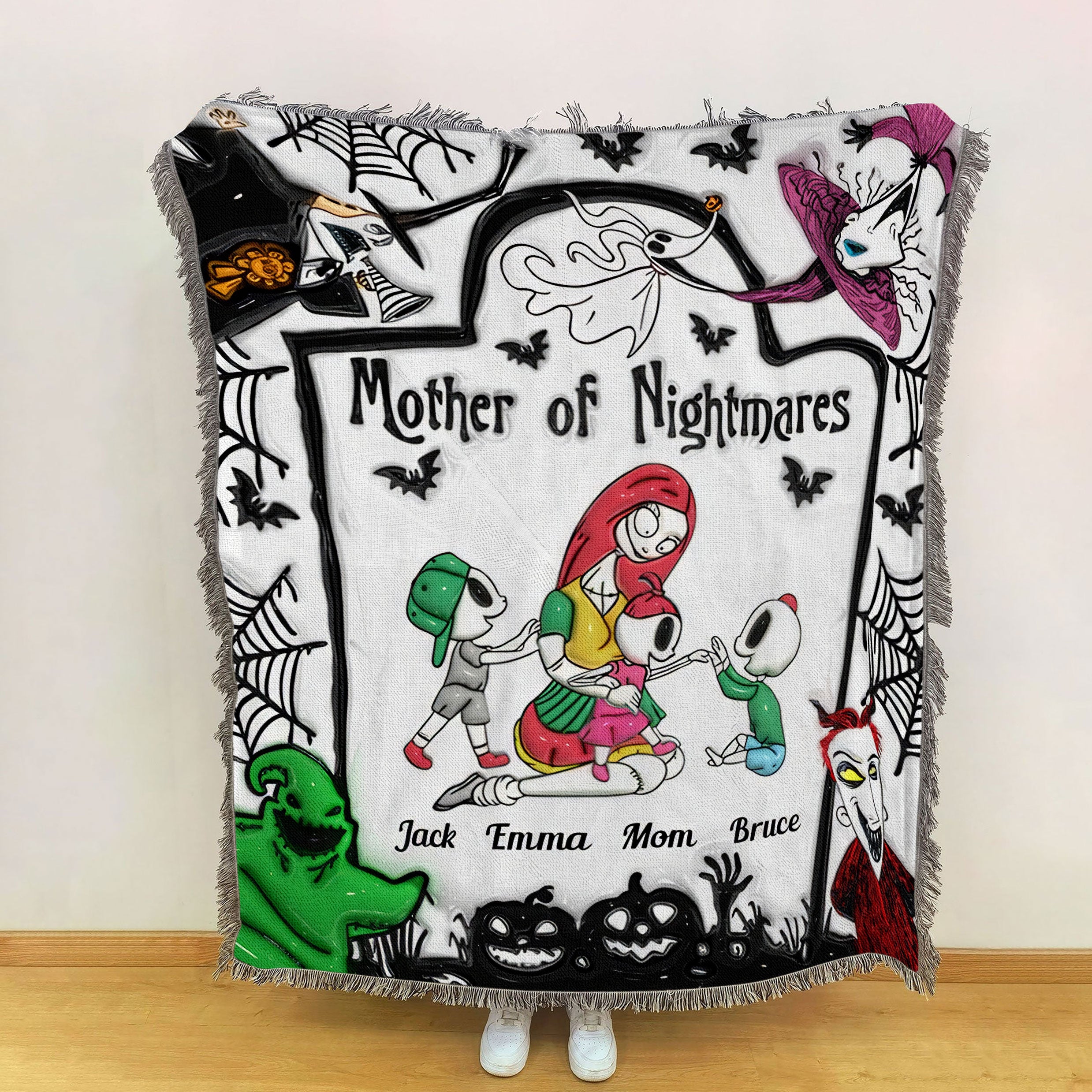 Mother Of Nightmares Custom Woven Blankets, Mother's Day Gift, Gift For Mom