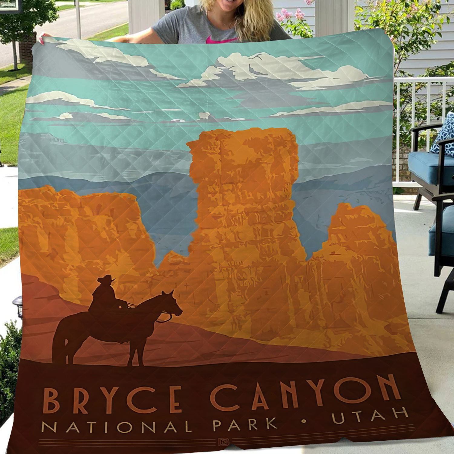 Bryce Canyon National Park Quilt Blanket, Gifts For National Park Lovers, Outdoor Blanket