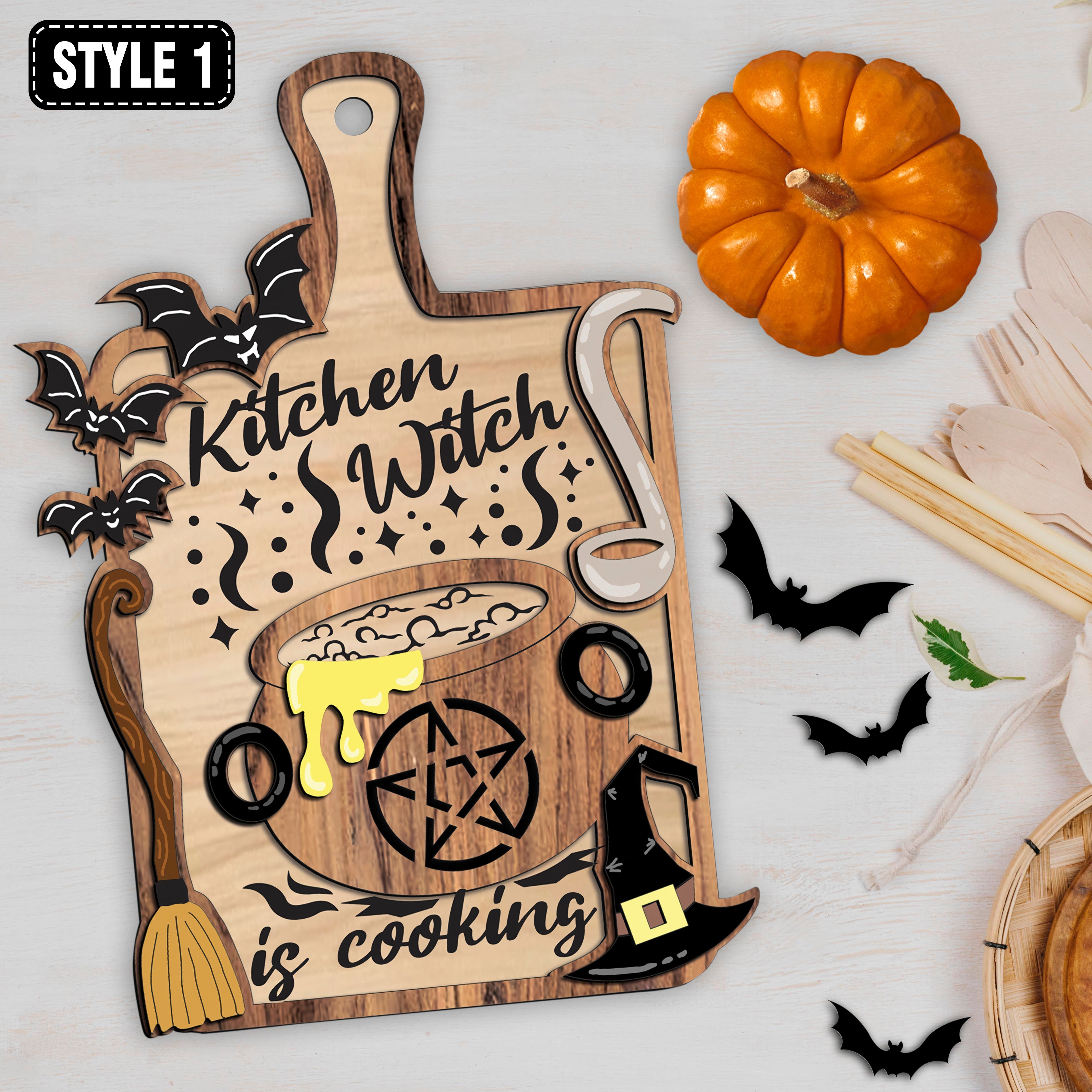 What's baking the 2024 Fox Witch? - Decorative Cutting Board