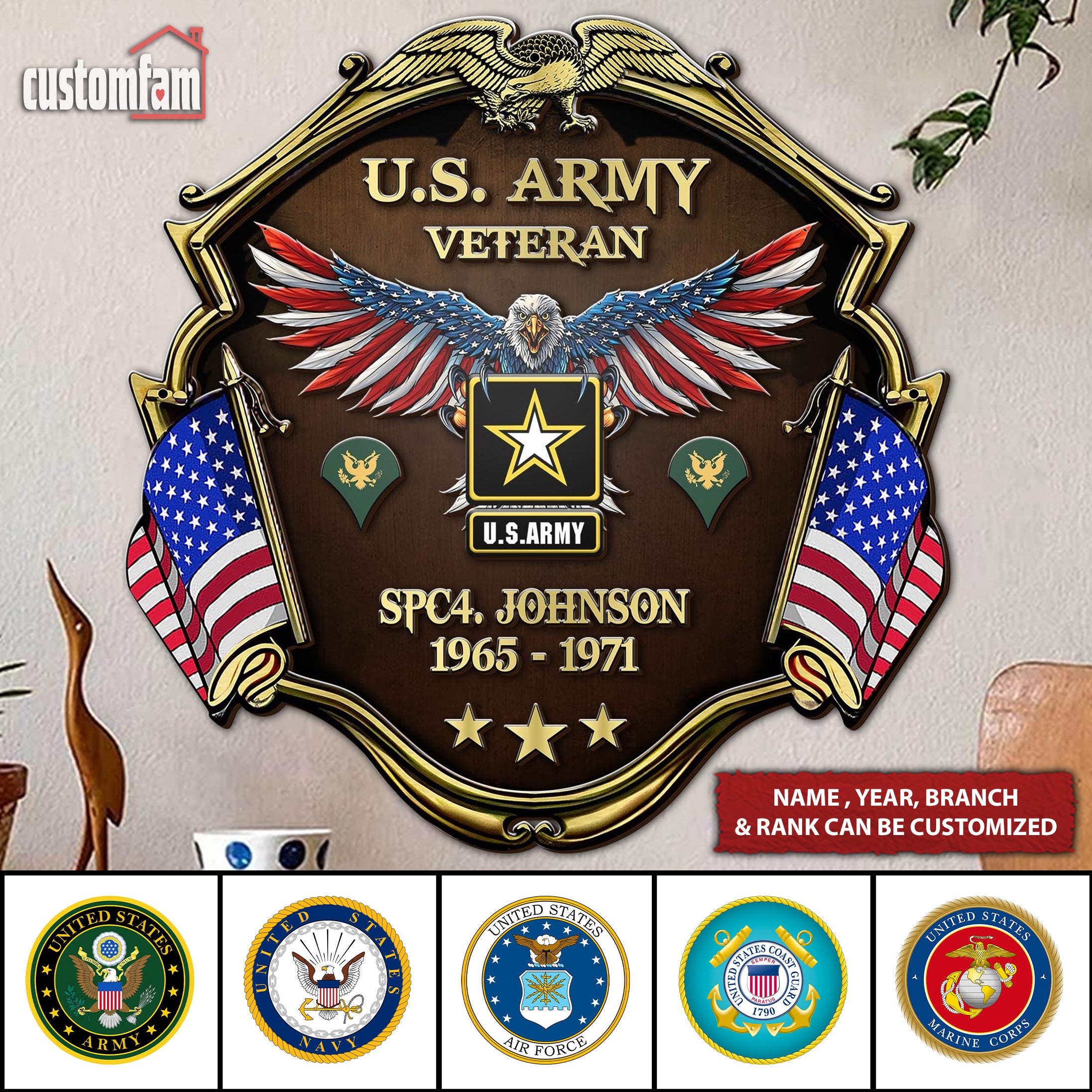 Personalized Veteran Plaques, Veterans Day Gift Ideas