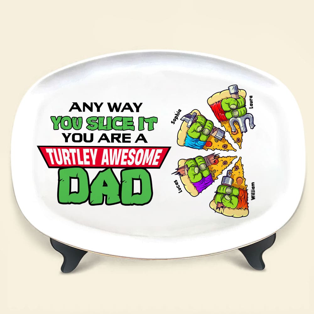 Personalized Pizza Plate For Dad, Fathers Day Gift, Gift For Dad