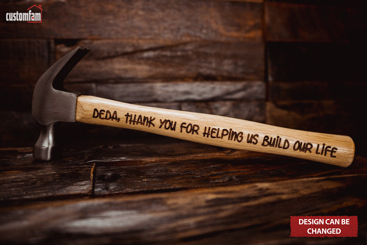 Personalized Engraved Hammer Gift , Anniversary Gifts For Father's Day, Gifts For Dad